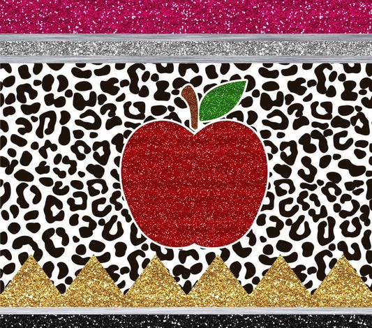 Red Leopard Apple Tumbler