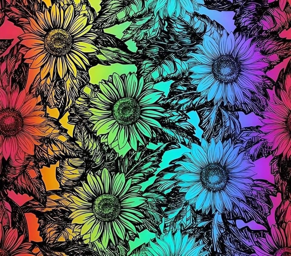 Rainbow Sunflower